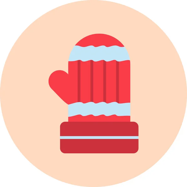 Mitten Icon Web Simple Illustration — 스톡 벡터