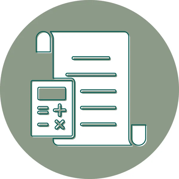 Accounting Simple Icon Vector Illustration — Stockový vektor