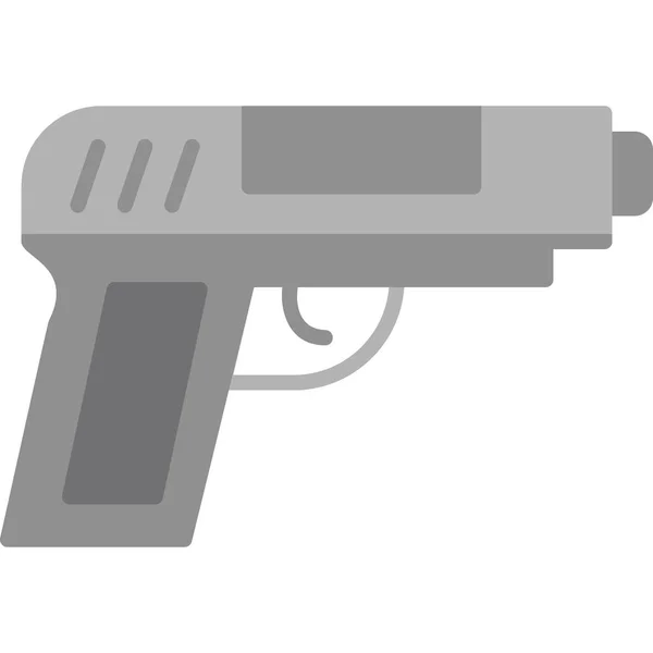 Zbraň Webová Ikona Jednoduchá Ilustrace — Stockový vektor