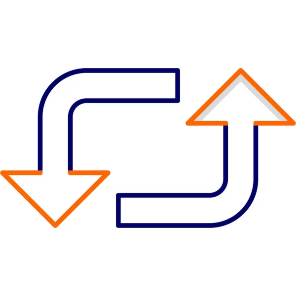 Loop Icono Moderno Ilustración Vectorial — Vector de stock