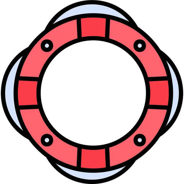 Ref Life Preserver Modern Design Illustration — стоковый вектор