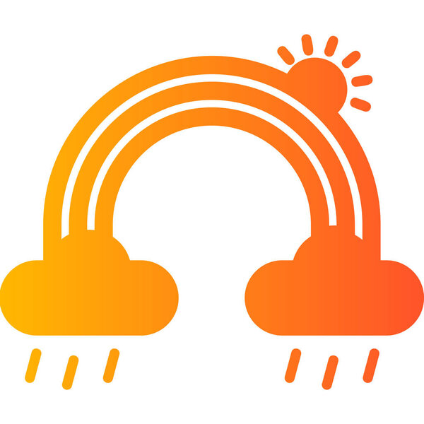 Rainbow modern vector icon illustration