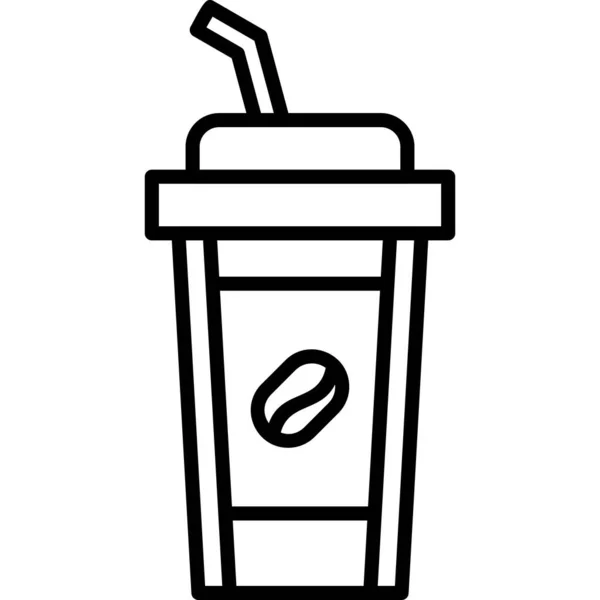 コーヒーカップのアイコン モダンなデザインイラスト — ストックベクタ