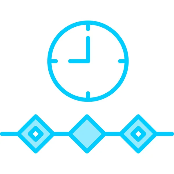 Timeline Modern Icon Vector Illustration — 스톡 벡터