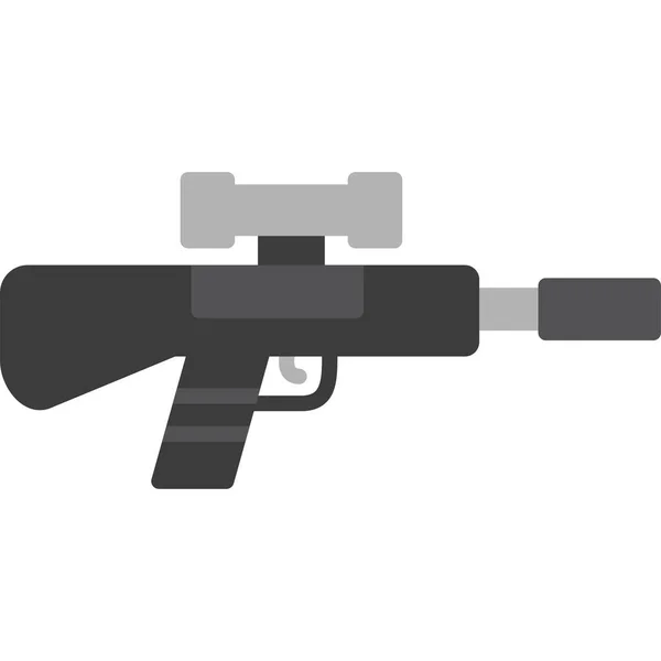 Ikona Odstřelovače Jednoduchá Ilustrace Webové Ikony — Stockový vektor