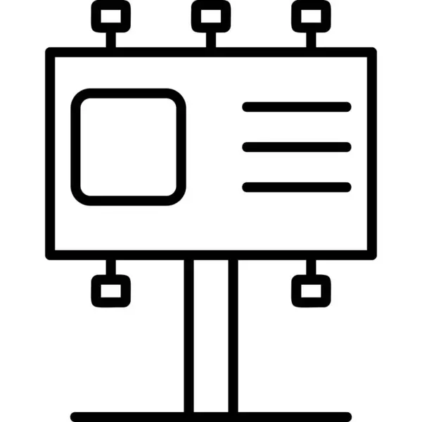 广告牌 Web图标简单说明 — 图库矢量图片