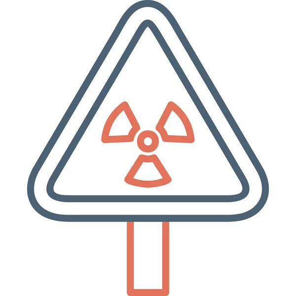 Illustration Ikone Der Strahlung — Stockvektor