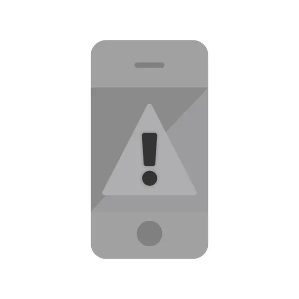 Alerta Móvel Ilustração Digital Dispositivo Smartphone — Vetor de Stock
