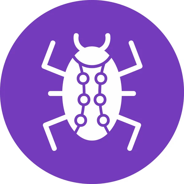 Bug Modern Icon Vector Illustration — 스톡 벡터