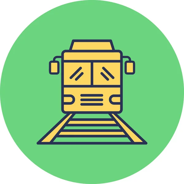 Train Modern Vector Icon Illustration — Stock Vector