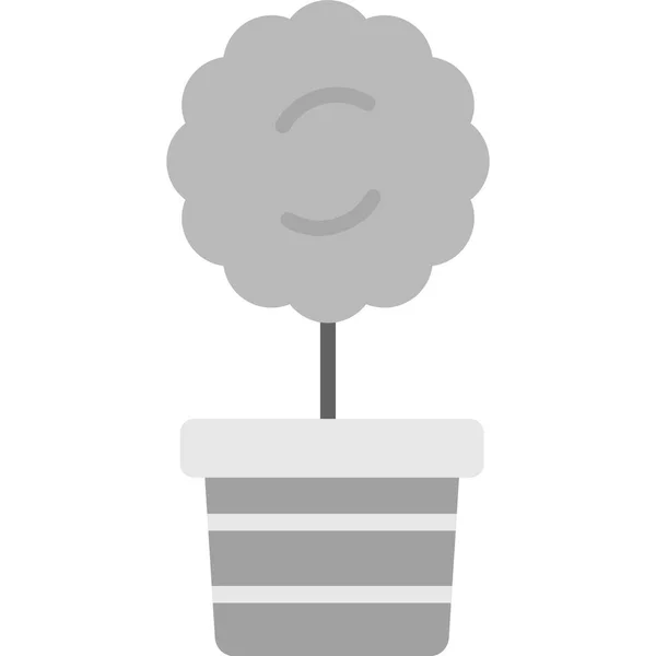 Icono Diseño Plano Simple Planta Myrtus — Archivo Imágenes Vectoriales