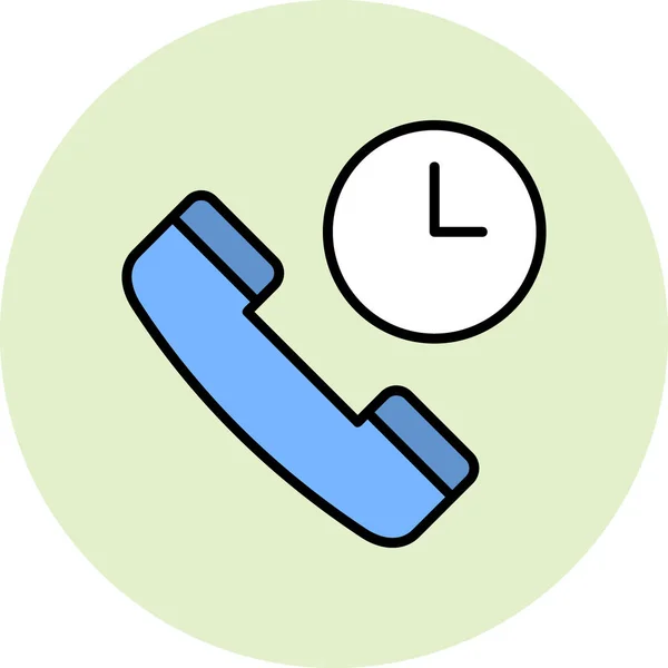 Call Waiting Modern Icon Vector Illustration — Stock Vector