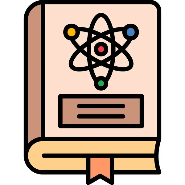 Physics Book Modern Icon Vector Illustration — Stock Vector