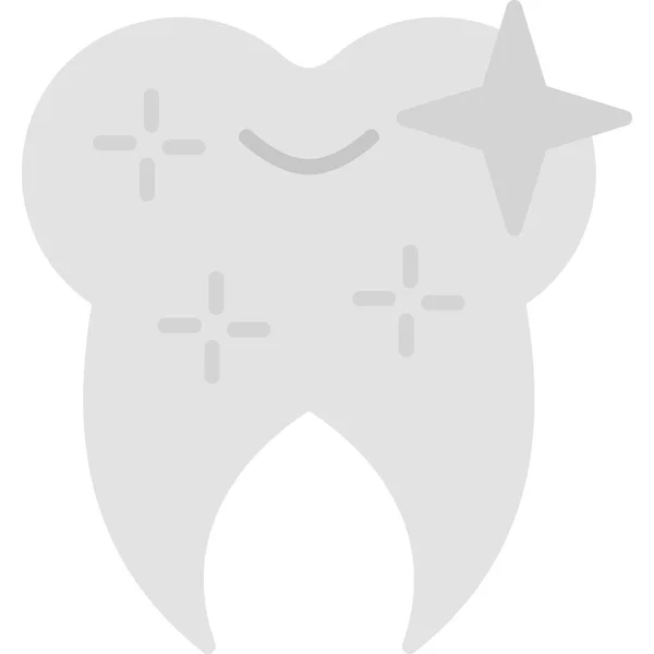 Graphic Cartoon Art Illustration Healthy Clean Tooth — Stockvektor