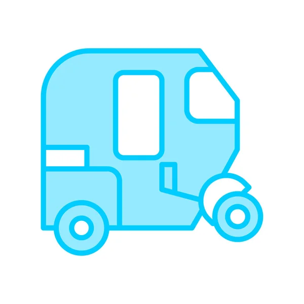 Tuk Tuk Icono Moderno Ilustración Vectorial — Archivo Imágenes Vectoriales