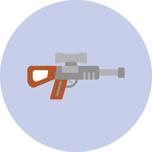 Keskin Nişancı Silahı Simgesi Resmi — Stok Vektör