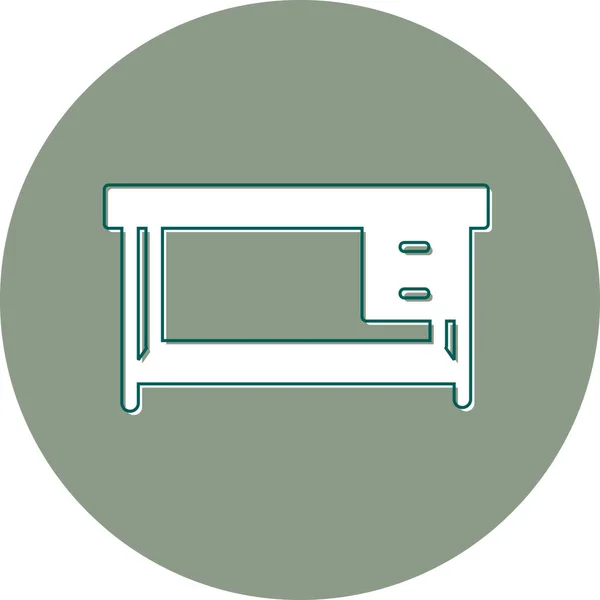 Desk Web Icon Simple Illustration — стоковый вектор
