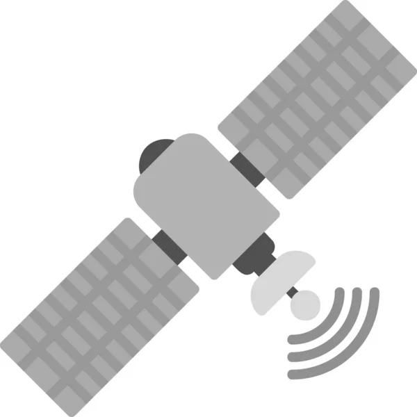 Satelitillustration Websikonelement — Stock vektor