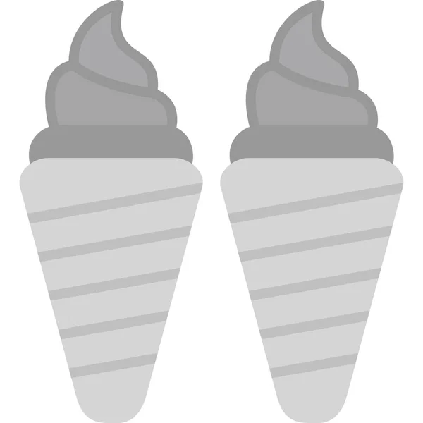 アイス クリーム フラットなデザイン — ストックベクタ