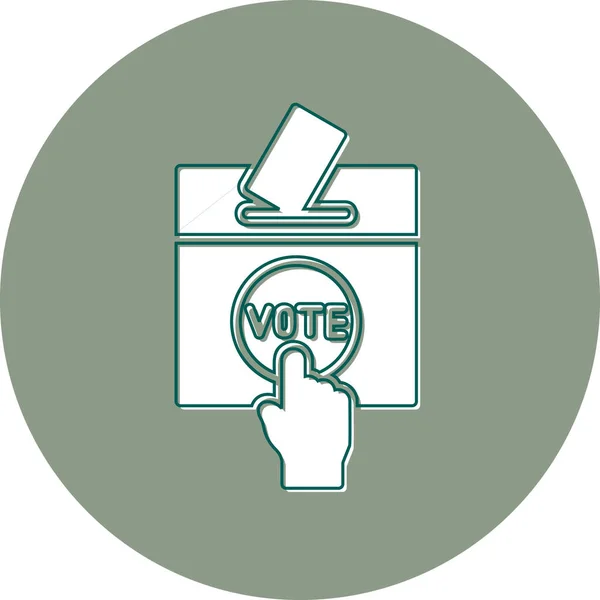 Vote Cast Icon Vector Illustration — Stock Vector