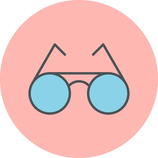 Gafas Sol Icono Vector Ilustración — Archivo Imágenes Vectoriales