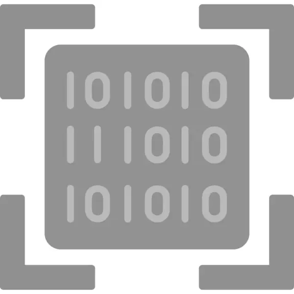 Código Binario Icono Simple Ilustración Vectorial — Archivo Imágenes Vectoriales