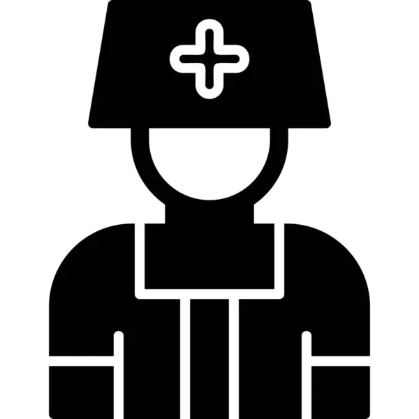 Krankenschwester Icon Vektor Illustration — Stockvektor