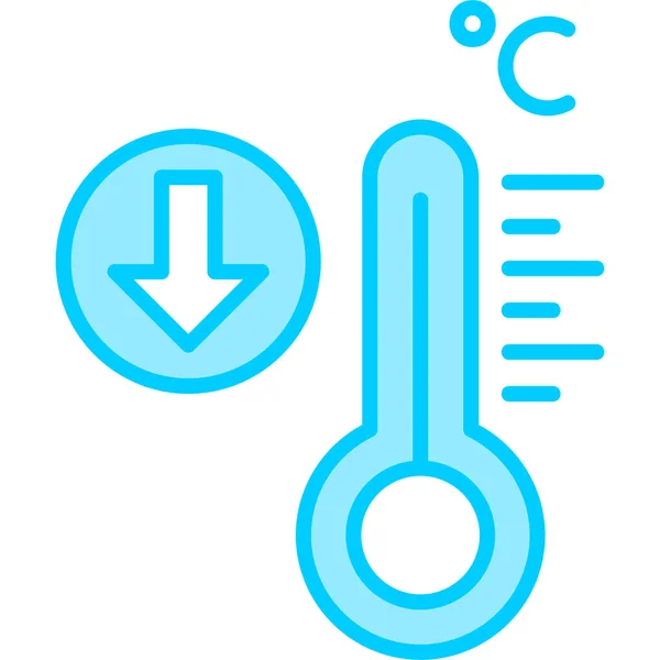 Thermometer Symbol Vektor Illustration — Stockvektor