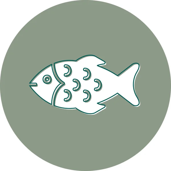 Fische Web Symbol Einfache Illustration — Stockvektor