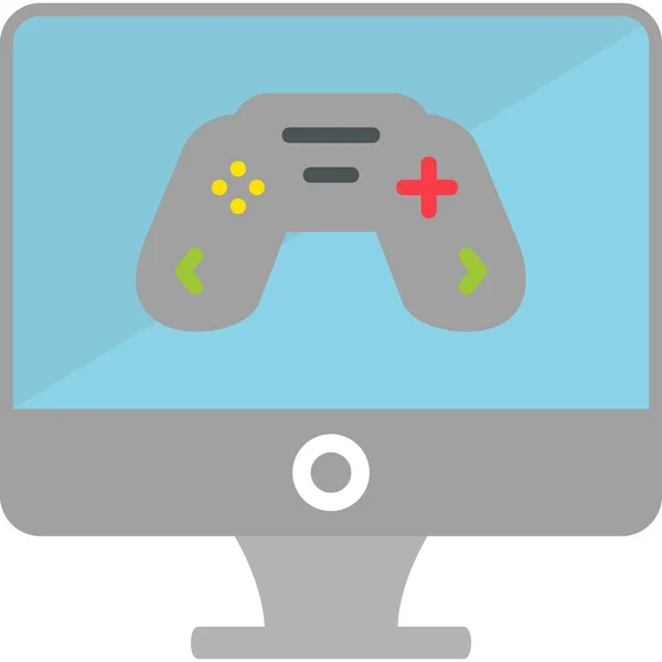 Gaming Icon Konzept Vektor Illustration — Stockvektor