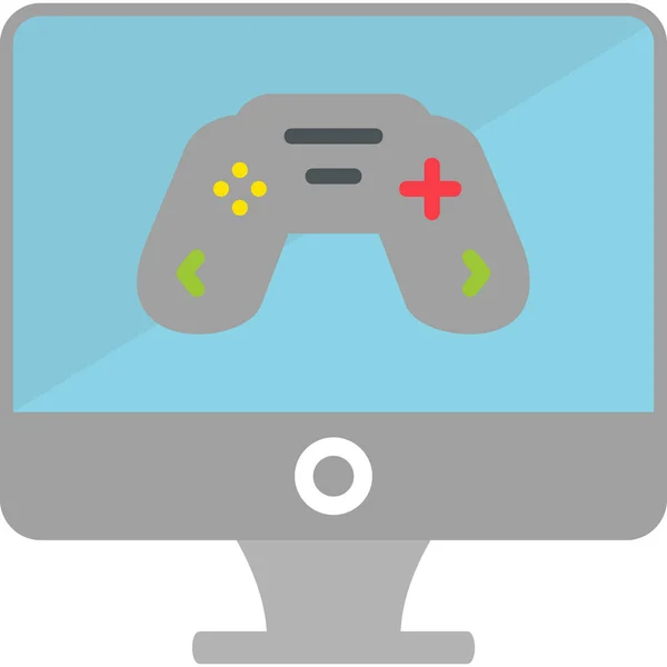 Icono Juego Concepto Vector Ilustración — Archivo Imágenes Vectoriales