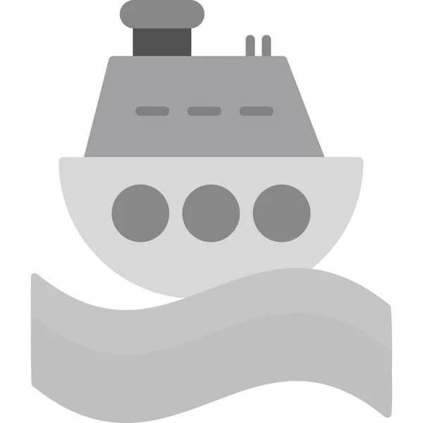 Ship Icon Vector Illustration — Stock Vector