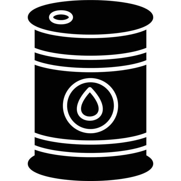 Εικονογράφηση Διάνυσμα Εικονίδιο Βαρέλι Πετρελαίου — Διανυσματικό Αρχείο