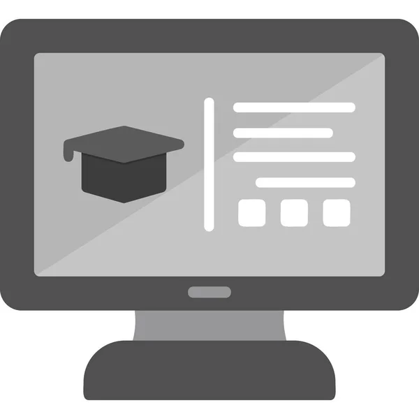 Online Bildung Modernes Symbol Vektorillustration — Stockvektor