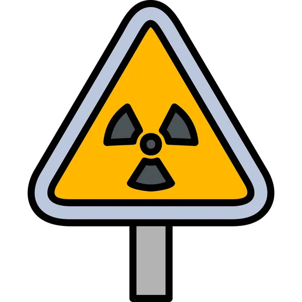 Icona Illustrazione Delle Radiazioni — Vettoriale Stock