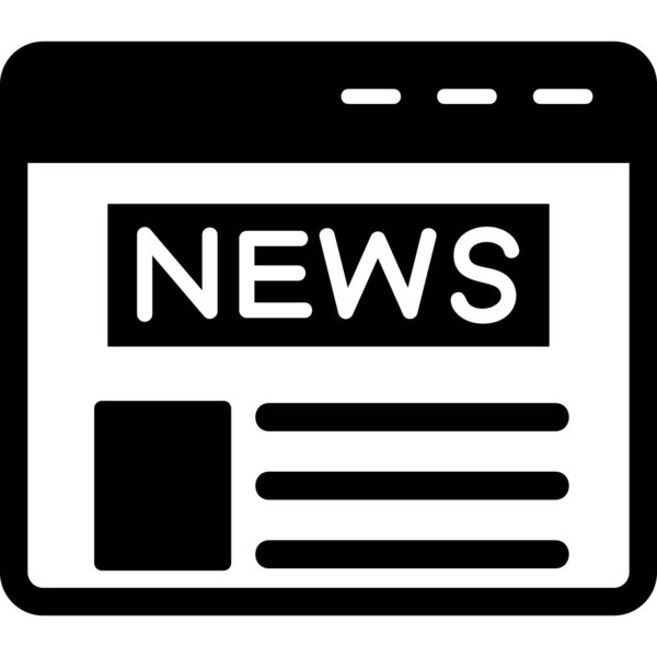 news. web icon simple illustration