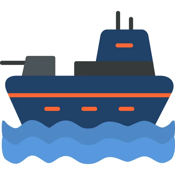 Fartyg Ikon Vektor Illustration — Stock vektor