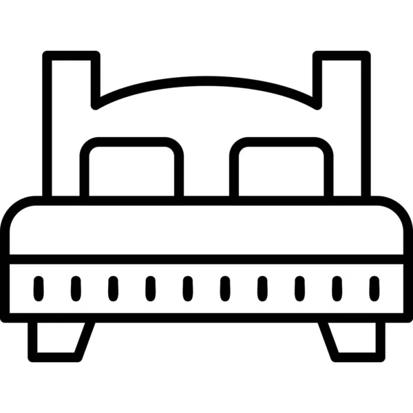 Bed Modern Icon Vector Illustration — Stock vektor