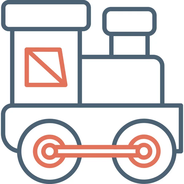 Baby Train Modern Vector Icon Illustration — Image vectorielle