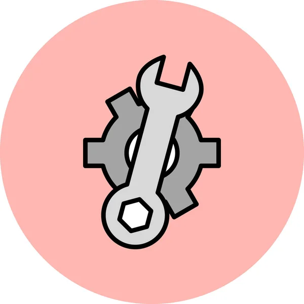 Arbeitsmanagement Web Symbol Einfache Illustration — Stockvektor