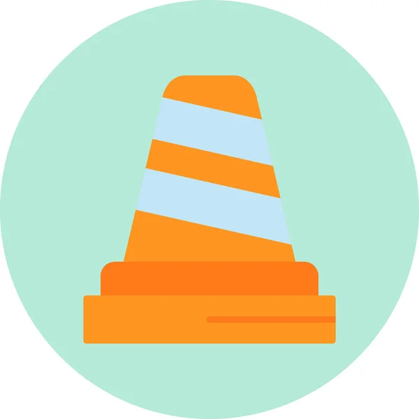 Traffic Cone Modern Icon Vector Illustration — Stock Vector