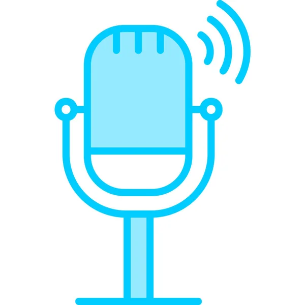 Live Podcast Modern Icon Vector Illustration — Stock Vector