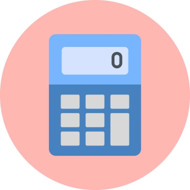 Web hesap makinesi simgesi. vektör illüstrasyonu