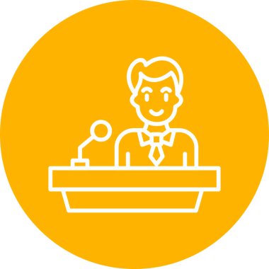 Nutuk. Web simgesi basit illüstrasyon