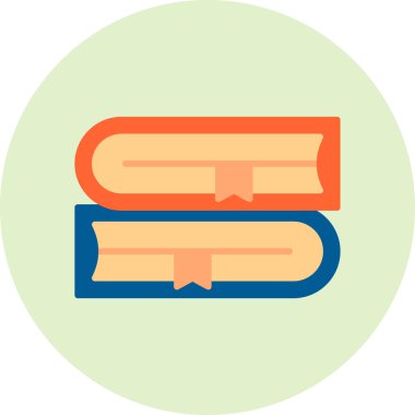 Kitap simgesi, modern tasarım illüstrasyonu