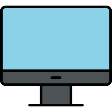 Masaüstü modern simge, vektör illüstrasyonu 