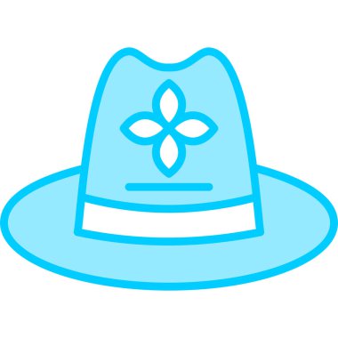 Güneş Şapkası. Web simgesi basit illüstrasyon