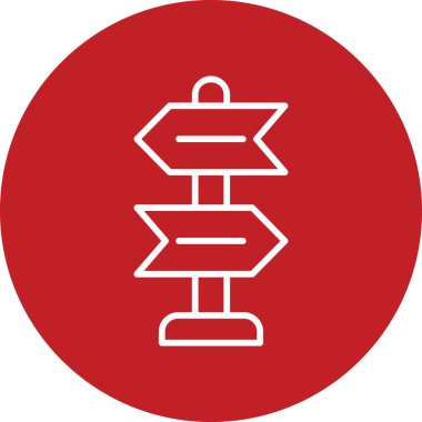 Sign Post  icon vector illustration