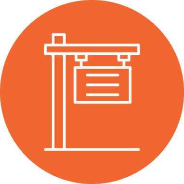 Modern İmza Panosu simgesinin vektör çizimi