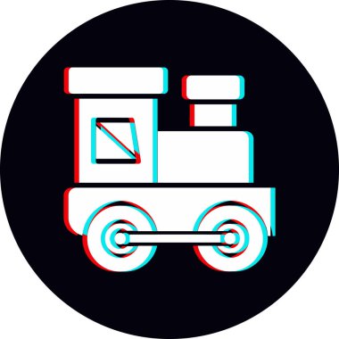 Baby train modern vector icon illustration